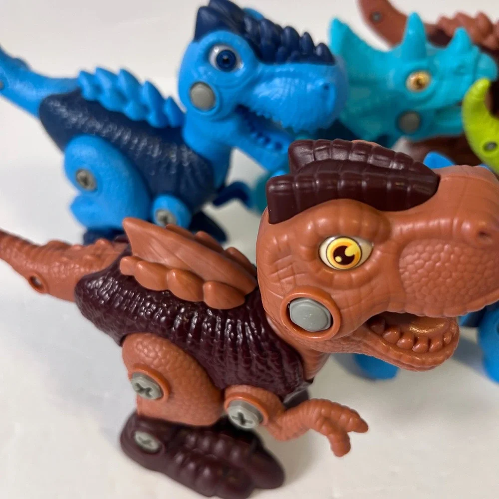 Take Apart Dinosaur Toys for Kids STEM Learning Building Set of 6 T-Rex Multi